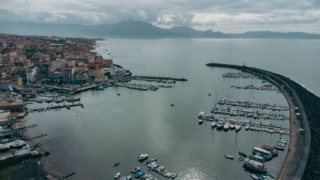 Bay of Naples with Mount Vesuvius, Italy