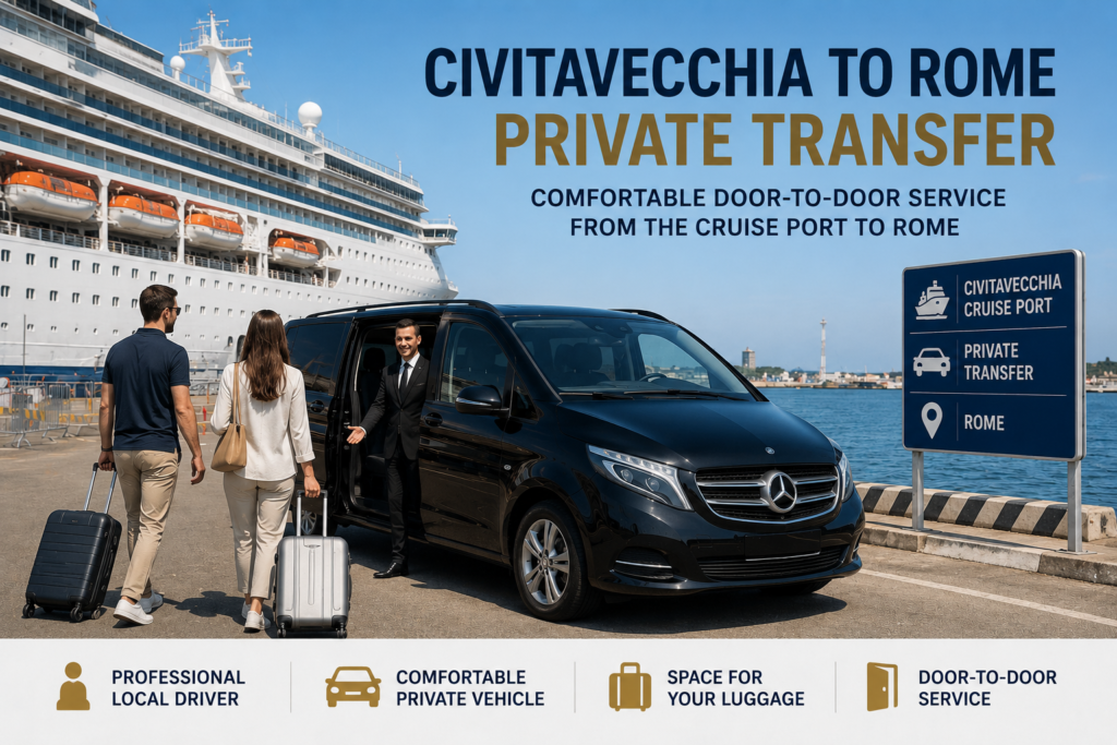 Civitavecchia to Rome private transfer from Civitavecchia cruise port