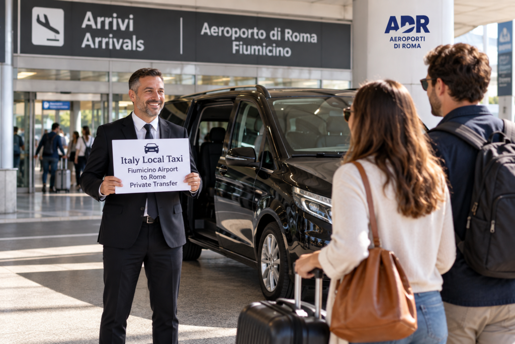 Fiumicino Airport to Rome private transfer